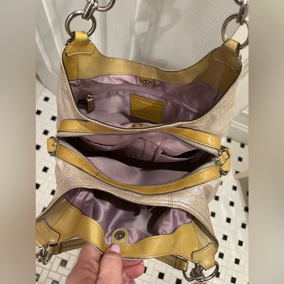 Coach Signature C Maggie Hobo Metallic Bag - Picture 8 of 9